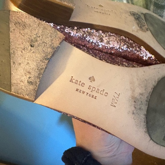 Kate Spade Pink Glitter Cora Loafers - Picture 6 of 6